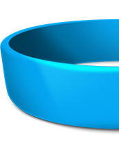 Custom 1 Inch Silicone Wristbands