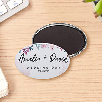 2.75 x 1.75 Inch Oval Magnet Buttons
