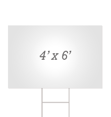 Custom 4' x 6' Yard Signs