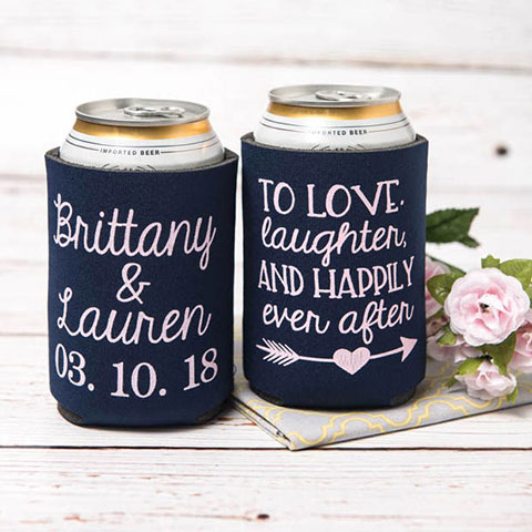 Custom Wedding Koozies - Wedding Favors - Custom Wedding Party Favor