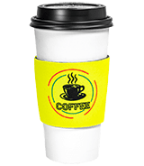Fluorescent Neon Foam Collapsible Coffee Wraps