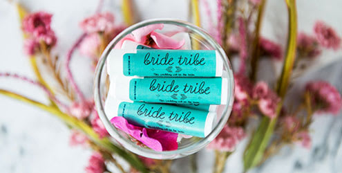 Custom Wedding Lip Balms - Wedding Favor - Custom Made Wedding Party Favors