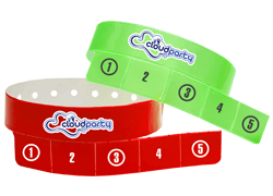 Custom 5 Tab Vinyl Wristbands