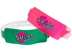 Custom Wide Solid Vinyl Wristbands