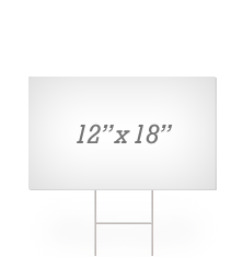 Blank 12&quot;x18&quot; Yard Signs