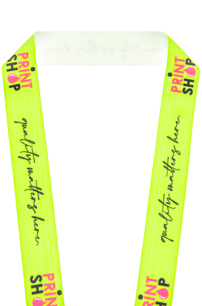 Custom Fluorescent Neon Full Color Lanyards