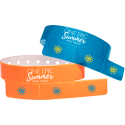 Custom 3 Tab Vinyl Wristbands