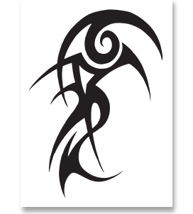 4" x 6" Temporary Tattoos