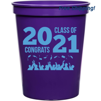 Graduation 20 21 Congrats Class Of 16oz Stadium Cups Style 127800