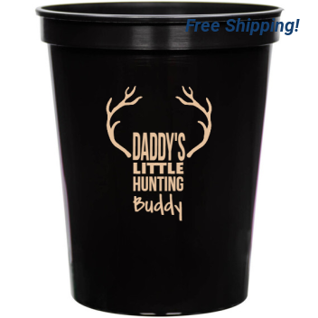 Father’s Day Daddys Little Hunting Buddy 16oz Stadium Cups Style 135111