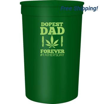 Father's Day Dopest Dad Forever Fathersday 16oz Stadium Cups Style 119555
