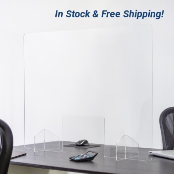 40 X 32 Inch Blank Protective Acrylic Counter Barrier