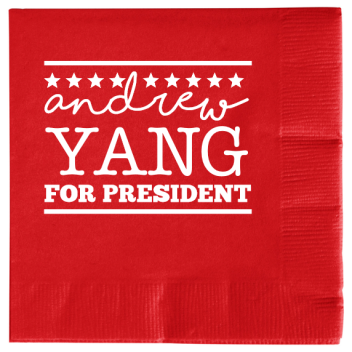 Andrew Yang For President 2ply Economy Beverage Napkins Style 110178