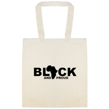 Black And Proud Custom Everyday Cotton Tote Bags Style 146998