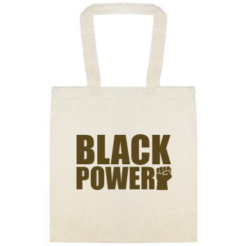Black Power Custom Everyday Cotton Tote Bags Style 147400