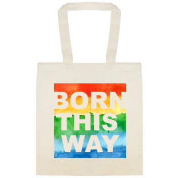 Charities, Fundraisers & Awareness Born This Way Custom Everyday Cotton Tote Bags Style 152597