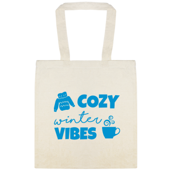 Cozy Winter Vibes Custom Everyday Cotton Tote Bags Style 145590