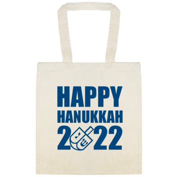 Happy Hanukkah 2 22 Custom Everyday Cotton Tote Bags Style 144806