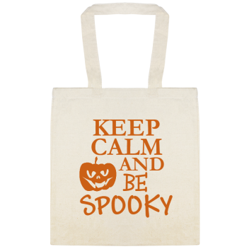 Halloween Keep Calm And Be Spooky Custom Everyday Cotton Tote Bags Style 143512