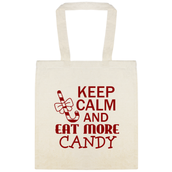 Halloween Keep Calm And Eat More Candy Custom Everyday Cotton Tote Bags Style 143511