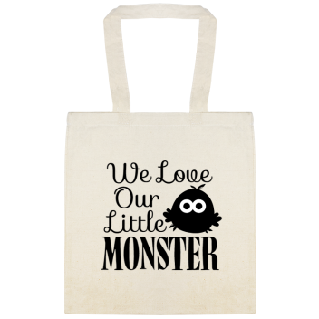 Halloween Little Our Monster Love Custom Everyday Cotton Tote Bags Style 142263
