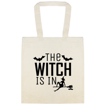 Halloween The Witch Is In Custom Everyday Cotton Tote Bags Style 143503