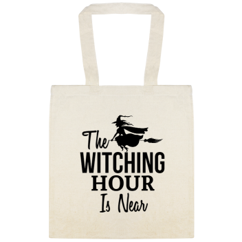 Halloween The Witching Hour Is Near Custom Everyday Cotton Tote Bags Style 142403