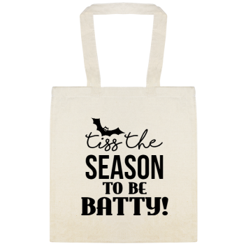 Halloween Tiss The Season To Be Batty Custom Everyday Cotton Tote Bags Style 143618