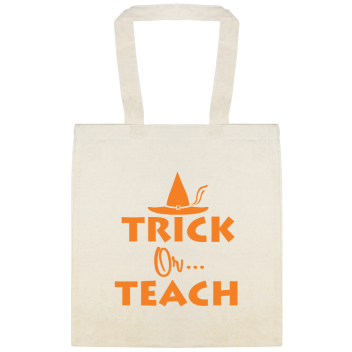 Halloween Trick Or Teach Custom Everyday Cotton Tote Bags Style 143453