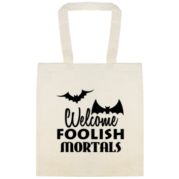 Halloween Welcome Foolish Mortals Custom Everyday Cotton Tote Bags Style 143281
