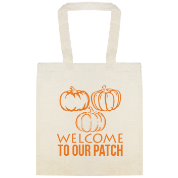 Fall Welcome To Our Patch Custom Everyday Cotton Tote Bags Style 141883