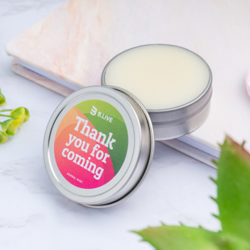 Custom Natural Lip Balm Tins