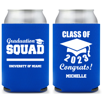Graduation Squad Congrats Full Color Foam Collapsible Coolies Style 158911