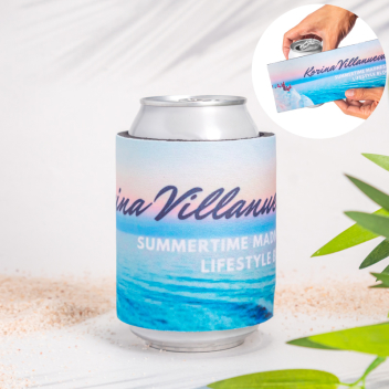 Full Color Slap Wrap Can Sleeves