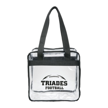 Game Day Clear Zippered Safety Tote Bags