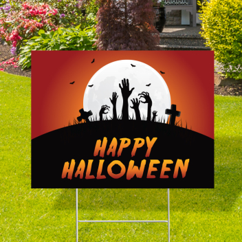 Happy Halloween Spooky Yard Signs