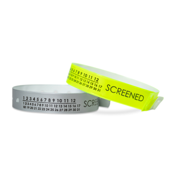 Medical Screened Calendar Vinyl Wristbands