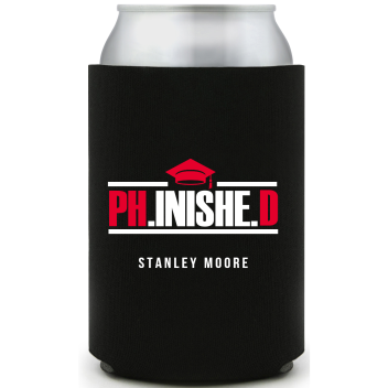 Personalized Phd Graduation Full Color Can Coolers