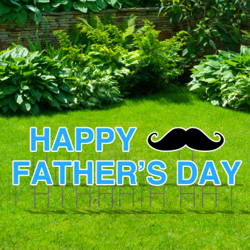 Pre-packaged Happy Father’s Day Yard Letters