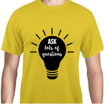 Back To School Ask Lots Of Questions Unisex Basic Tee T-shirts Style 111458
