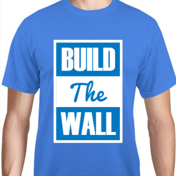 Political Build The Wall Unisex Basic Tee T-shirts Style 110998
