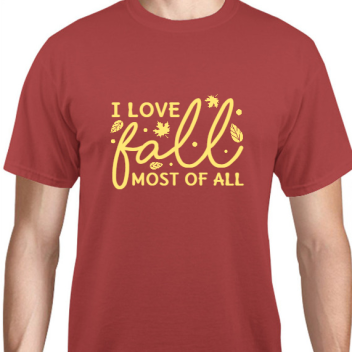 Fall I Love Most Of Unisex Basic Tee T-shirts Style 126046