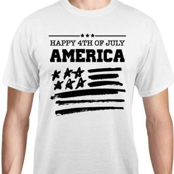 Independence Day Happy 4th Of July America Unisex Basic Tee T-shirts Style 119405