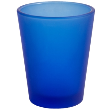 1.75oz Blank Frosted Blue Shot Glass