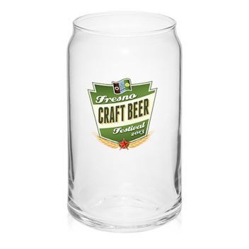 16 Oz. Arc Can Shaped Beer Glasses - Full Color