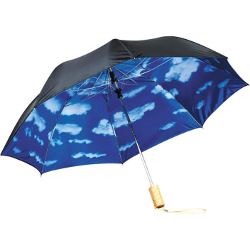 Blue Skies Auto Folding Umbrella