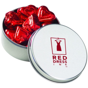 Chocolate Foil Hearts Containers
