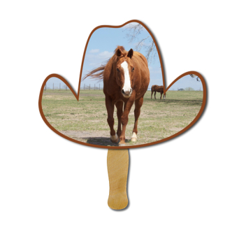 Cowboy Hat Hand Fans