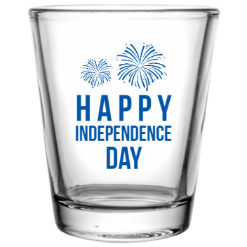 Fourth Of July A P Independence Day Custom Clear Shot Glasses- 1.75 Oz. Style 107665