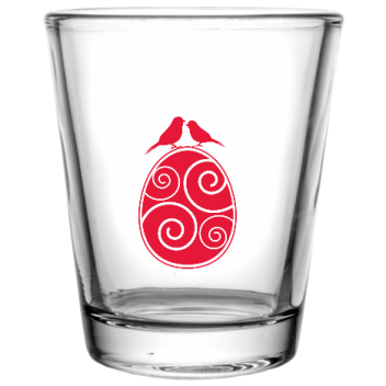 Easter Happy Custom Clear Shot Glasses- 1.75 Oz. Style 104638